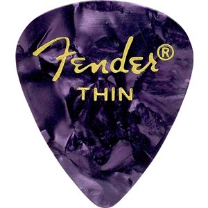 FENDER - Médiators fins en celluloïd - PURPLE MOTO - ensemble de 12 pick